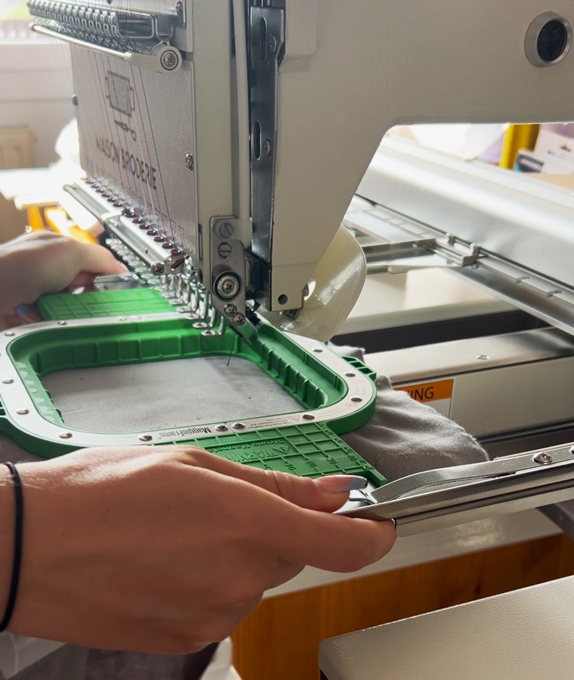 Utilisation de la machine de broderie