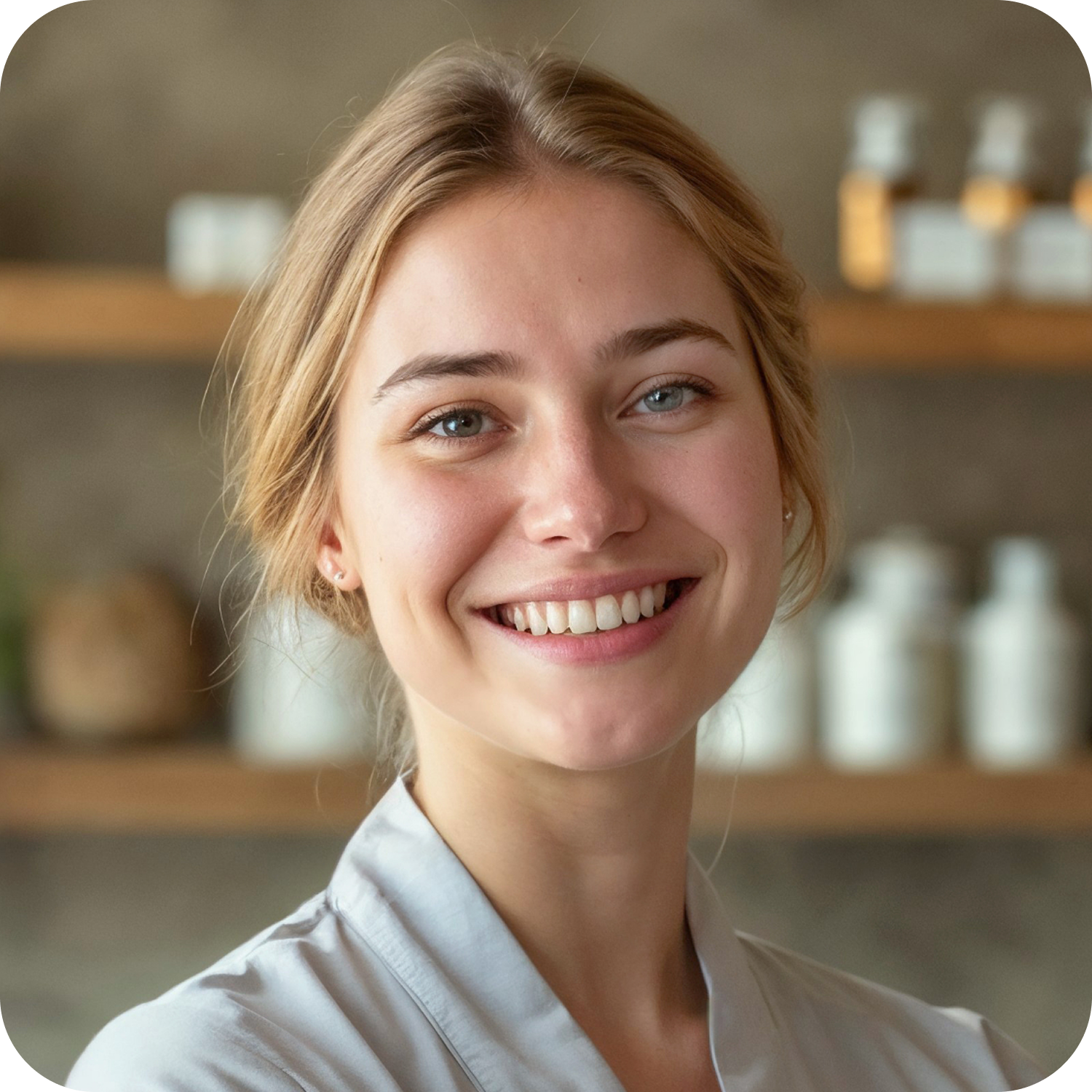 Cliente heureuse qui témoigne