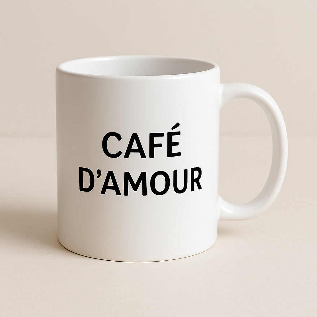 mug écriture sublimation